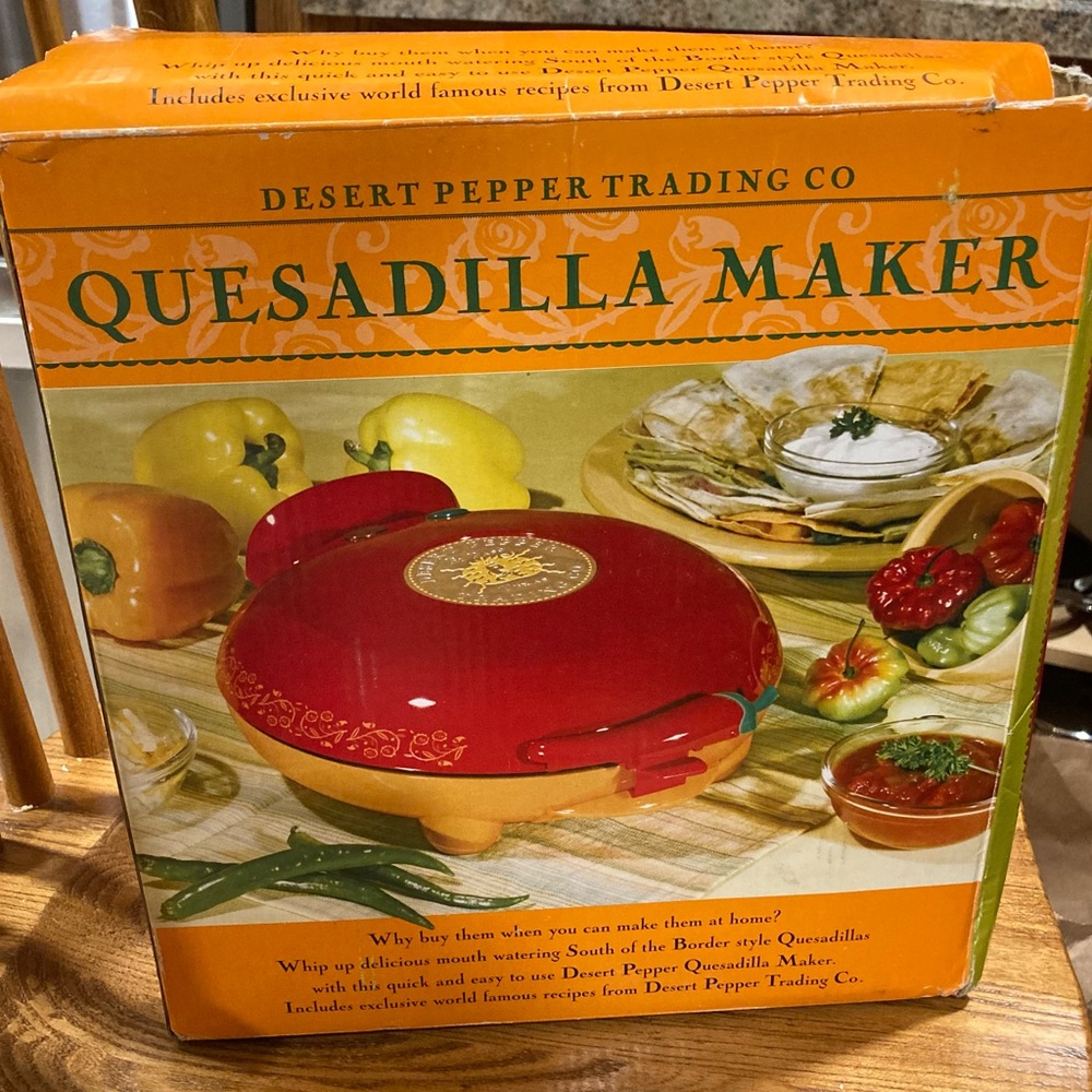 Quesadilla maker.